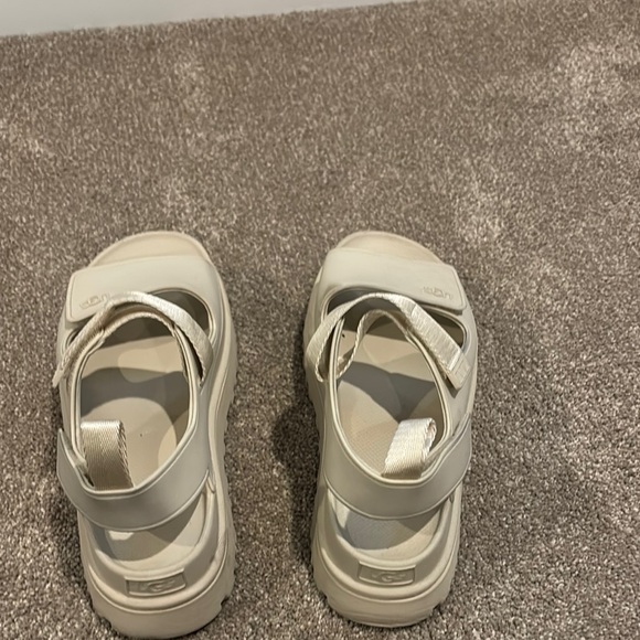 Women's Cream Sandals - Picture 2 of 3